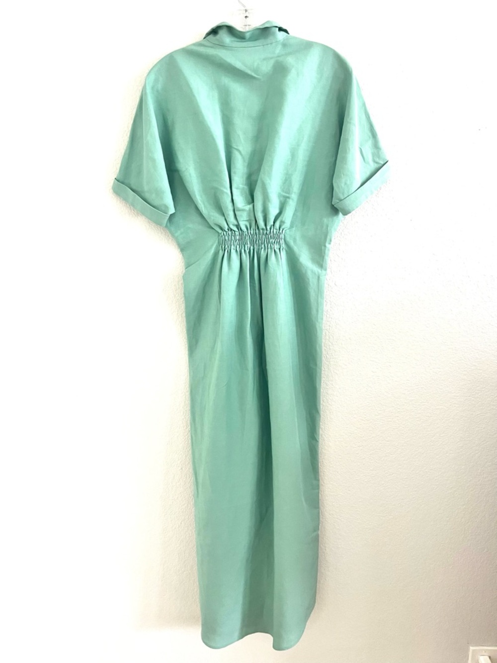 New Emily McCarthy Light Teal Button-Front Women’s Georgia Dress - Picture 3 of 6